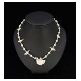 Zuni Heishi Bird Fetish Necklace