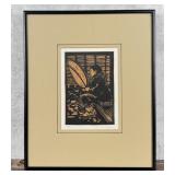 Mary Simpson Inuit Woodblock Print