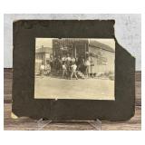 Old West Street Boxing Match Cabinet Card Photo