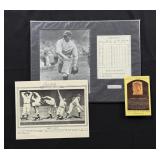 Waite Hoyt Charles Gehringer Bob Feller Autographs