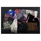 Collection of Vintage Scarves Shawls