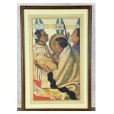 Winold Reiss The Drummers GNRY Lithograph
