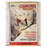 Chamonix Mont Blanc Travel Poster