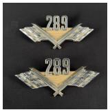 Ford Mustang Fairlane 289 Fender Badge Emblems
