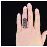 Sterling Silver Garnet Ring