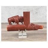 James Under Baggage Sioux Catlanite Pipe Bowl