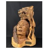 Paul Montgomery Wood Carving Wolf Spirits