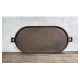 Antique No 8P Cast Iron Oval Griddle