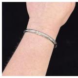 Thai Sterling Silver Bangle Bracelet