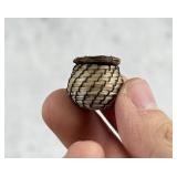 Miniature Horsehair Native American Indian Basket