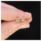 10k Gold Peridot Earrings