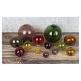 Collection of Blown Glass Fishing Floats