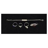 Collection of Sterling Silver Jewelry