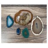 Cut And Polished Agate Slabs