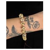 Civil War Era Carved Bone Dice Bracelet
