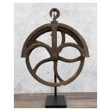 Antique Cast Iron Well Pulley