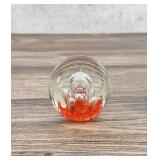 Art Glass Controlled Bubble Paperweight