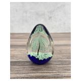 Hand Blown Art Glass Paperweight