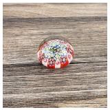 Murano Art Glass Millefiori Paperweight