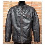 Wilsons Vintage Leather Motorcycle Jacket