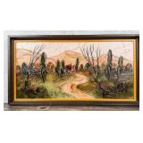 Ari Ben Tal Sculptured Acrylic Painting