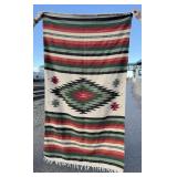Mexican Diamante Woven Blanket Rug