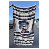 Mexican Aztec Pattern Blanket Rug