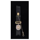 10k Gold Sterling Silver Cowboy Watch Fob