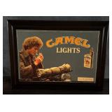 Camel Lights Cigarettes Lighted Sign Mirror