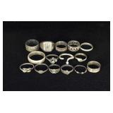 Collection of Sterling Silver Rings
