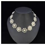 Mid Century Mexico Silver Plate Necklace