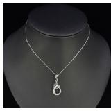 Kay Jewelers Sterling Silver Diamond Necklace
