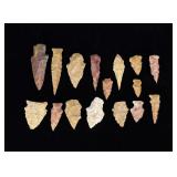 Ancient Native American Indian Arrowheads Points