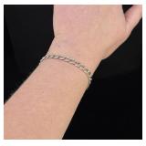 Sterling Silver Charm Link Bracelet