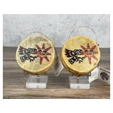 Israel Shotridge Tlingit Painted Mini Drums
