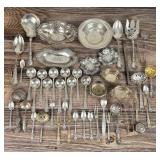 Large Group of Sterling Silverware and Dishes