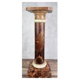 Regency Alabaster Column Pedestal Stand