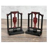 Bradley & Hubbard Grecian Urn Cast Iron Bookends