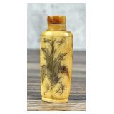 Antique Chinese Bone Snuff Bottle