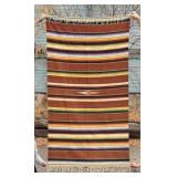 Antique Mexican Wool Serape Saltillo Blanket