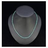 Santo Domingo Rolled Turquoise Necklace