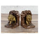 Judd Co Lion in Cave Bookends 9672