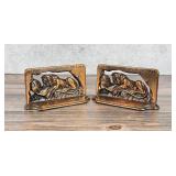 Littco Cast Iron Lion Of Lucerne Bookends