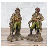 Armor Bronze Barbary Pirate Bookends