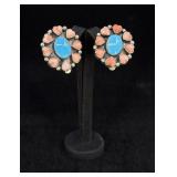 DM Lee Navajo Sterling Turquoise Earrings
