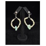 Zuni Heishi Turquoise Earrings