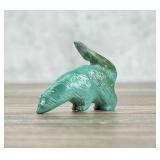 Fabian Cheama Zuni Carved Turquoise Skunk Fetish