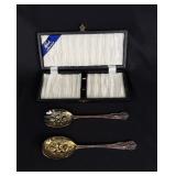Raimond Sheffield England Berry Spoon Set