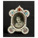 Antique Venetian Micro Mosaic Picture Frame