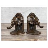 Jennings Brothers Elephant Bust Bookends 1531
